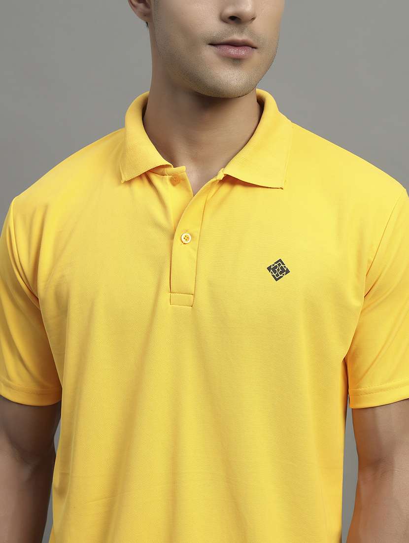 men solid short sleeve regular fit polo t-shirt - 21989830 -  Standard Image - 3
