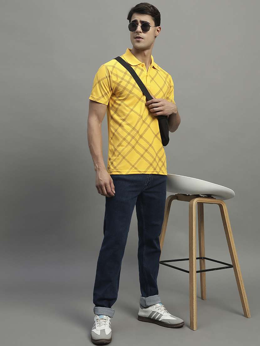 men printed short sleeve regular fit polo t-shirt - 21989837 -  Standard Image - 3