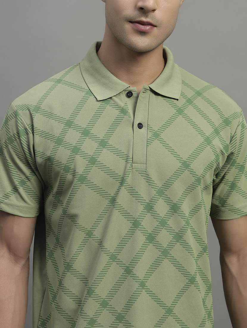 men printed short sleeve regular fit polo t-shirt - 21989838 -  Standard Image - 3