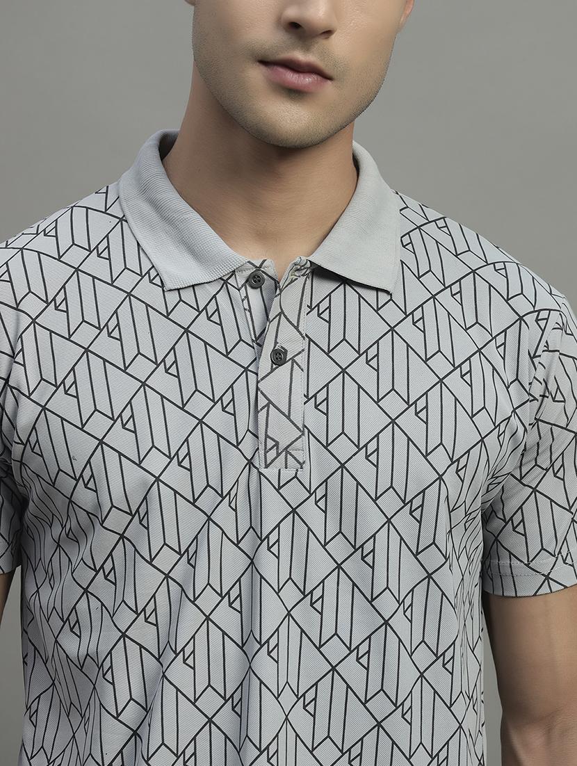 men printed short sleeve regular fit polo t-shirt - 21989848 - Standard Image - 3