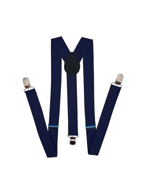 men solid plain blue fabric suspenders - 21989927 -  Standard Image - 0