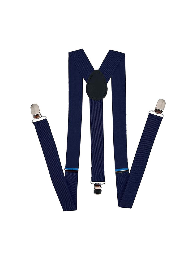 men solid plain blue fabric suspenders - 21989927 -  Zoom Image - 0