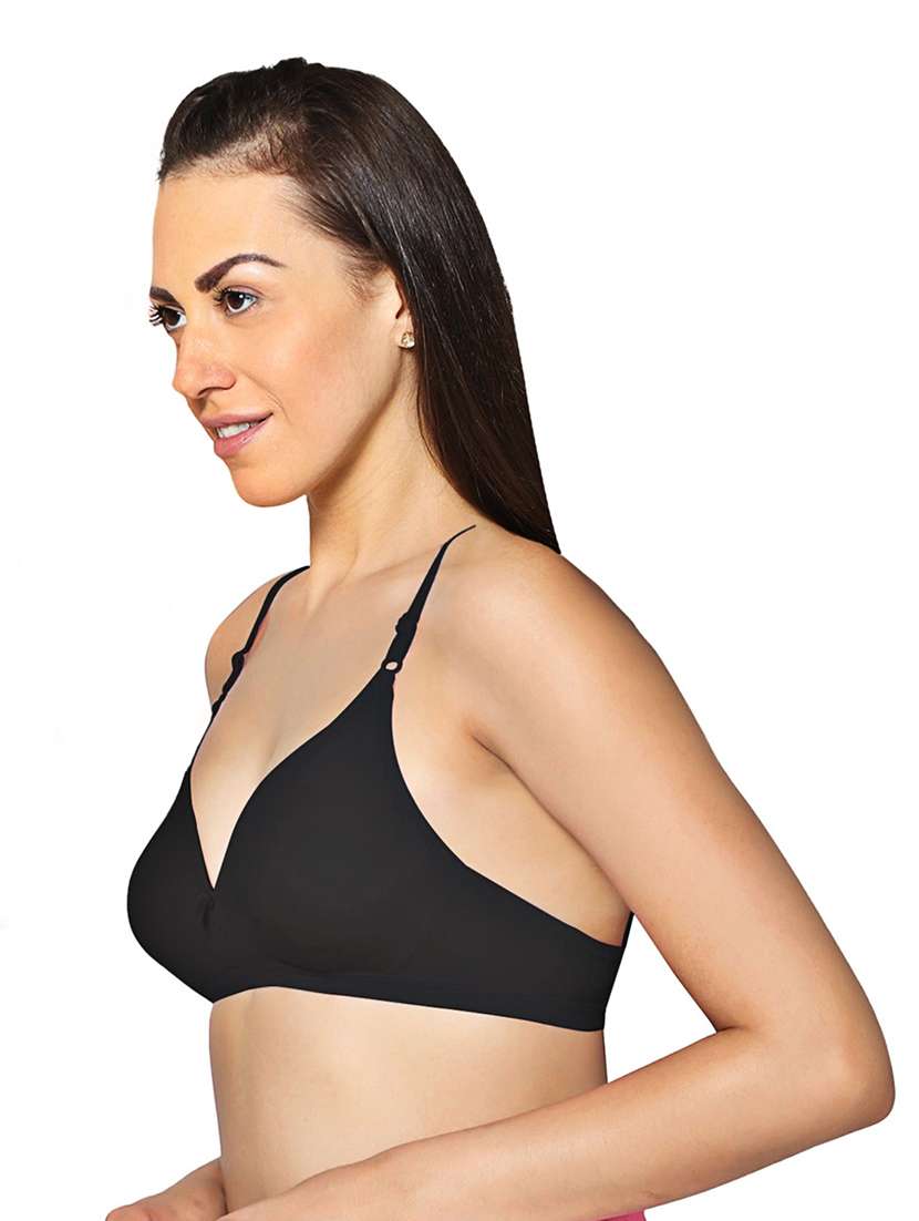 women pack of 2 solid non padded bra - 21990797 -  Standard Image - 3