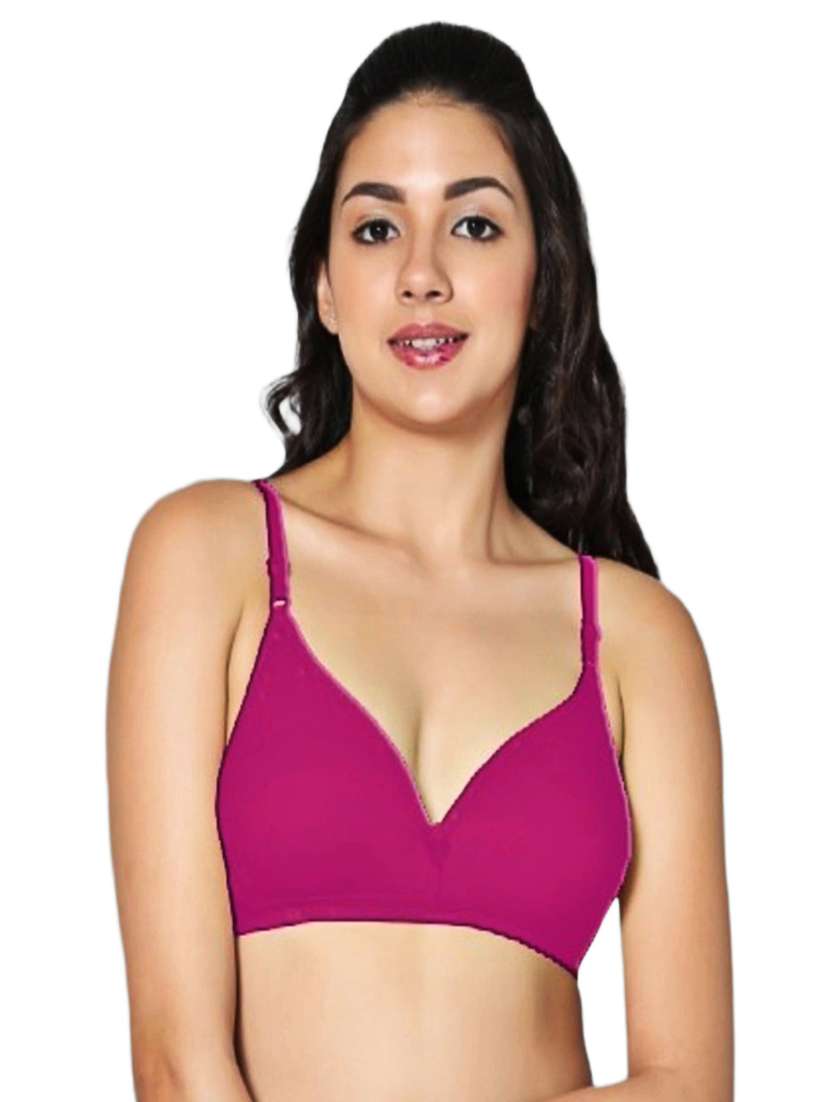 women pack of 2 solid non padded bra - 21990811 -  Standard Image - 3
