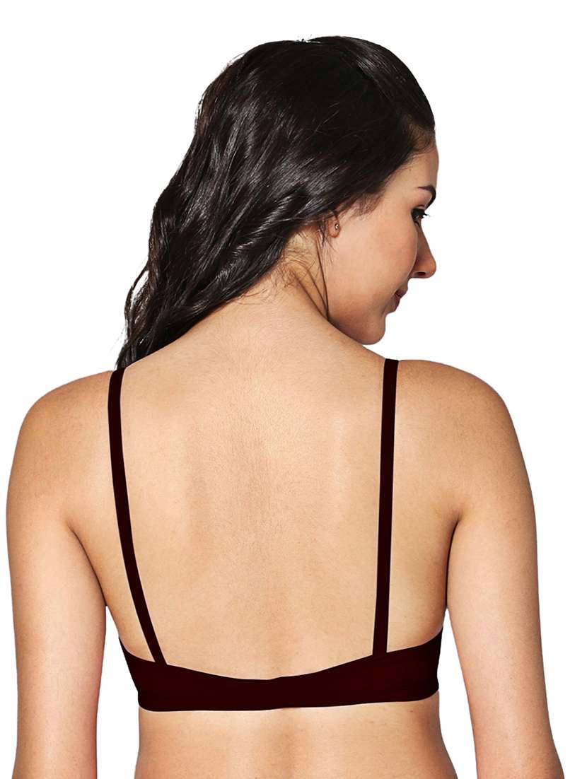 women pack of 2 solid non padded bra - 21990849 -  Standard Image - 5