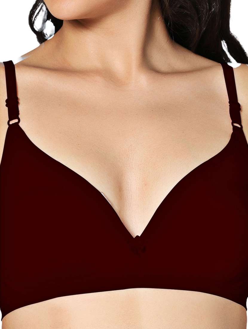 women solid non-wired non padded t-shirt bra - 21990855 - Standard Image - 3