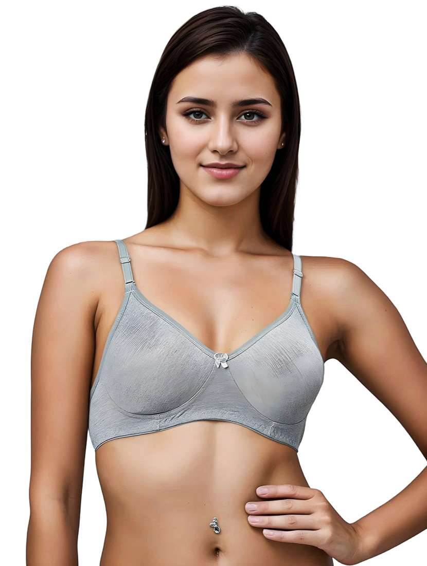 women pack of 2 solid non padded bra - 21990885 -  Standard Image - 3