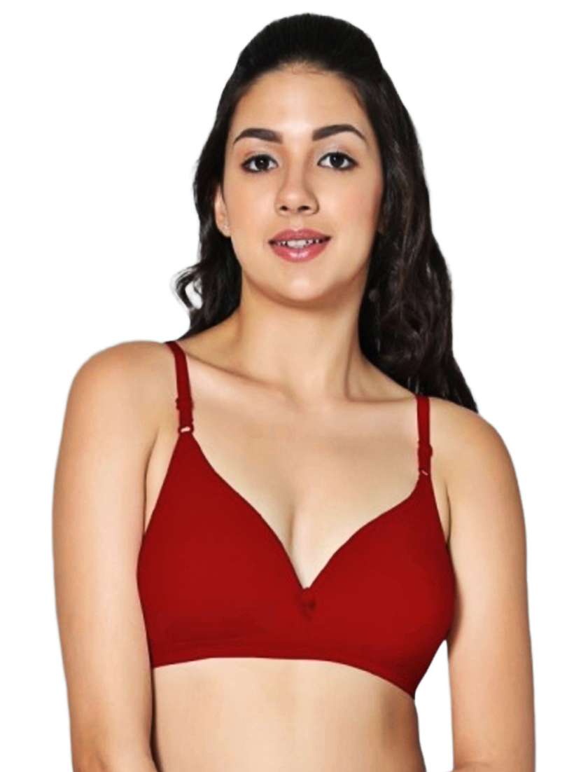 women pack of 2 solid non padded bra - 21990904 -  Standard Image - 3