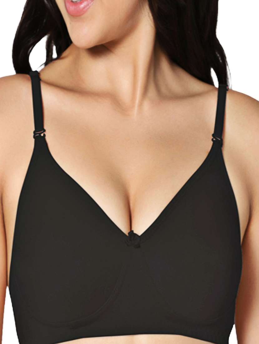 women solid non-wired lightly padded t-shirt bra - 21990916 -  Standard Image - 3
