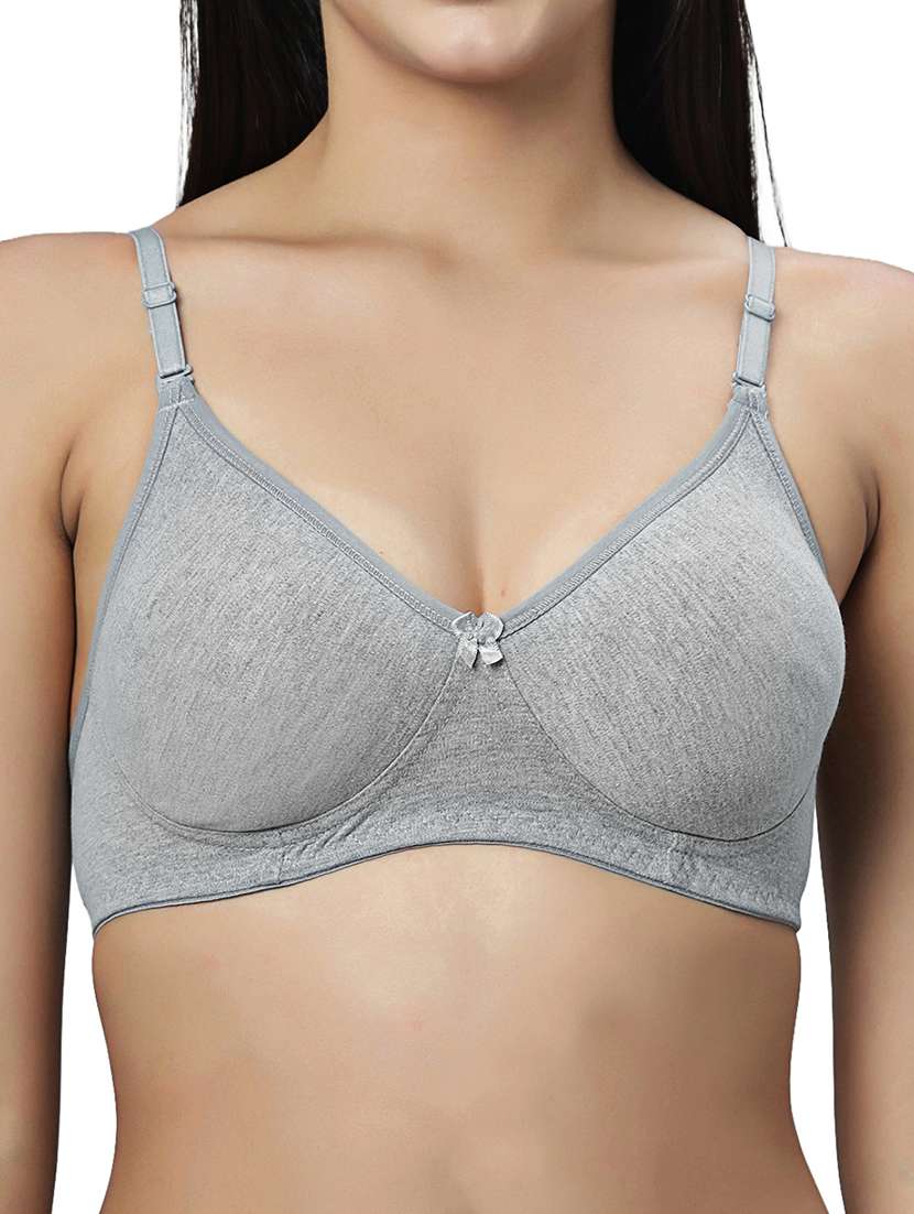 women solid lightly padded t-shirt bra - 21990927 -  Standard Image - 3