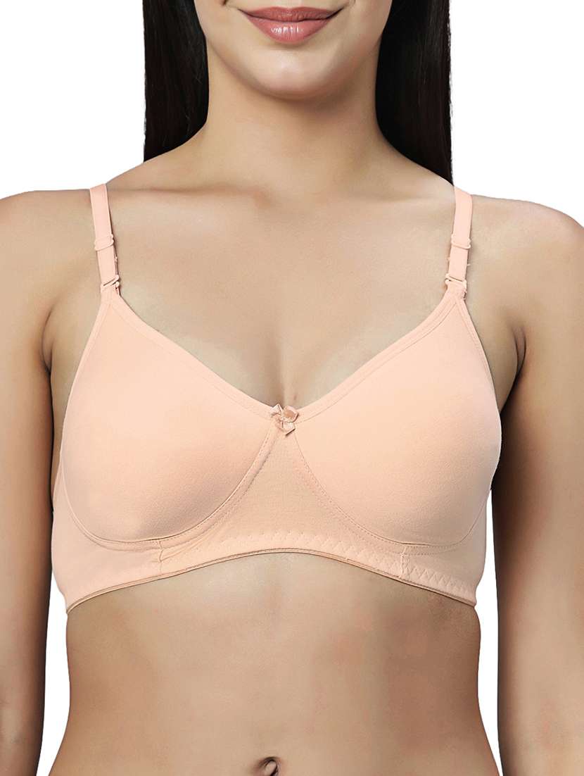 women pack of 2 solid lightly padded t-shirt bra - 21990948 -  Standard Image - 3