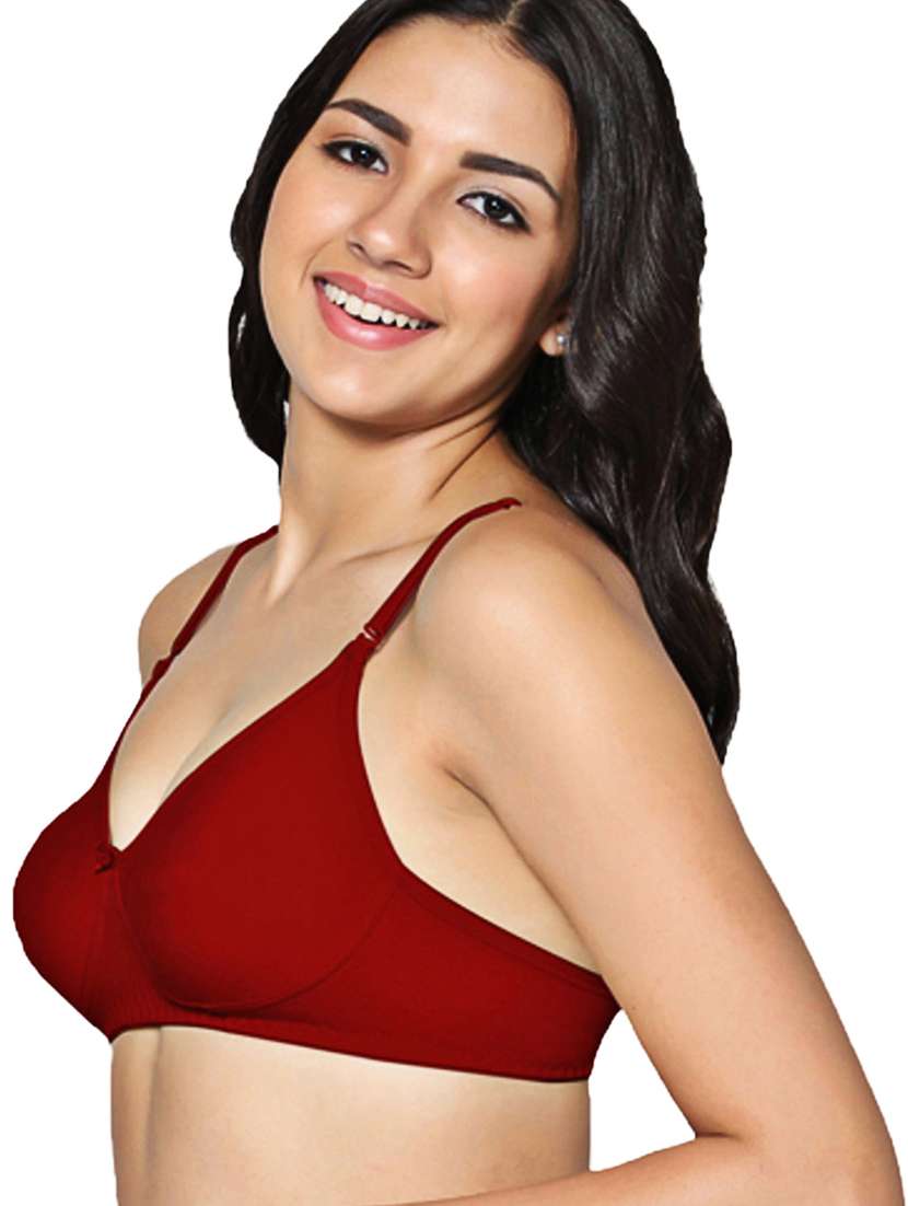 women pack of 2 solid lightly padded bra - 21990950 -  Standard Image - 5