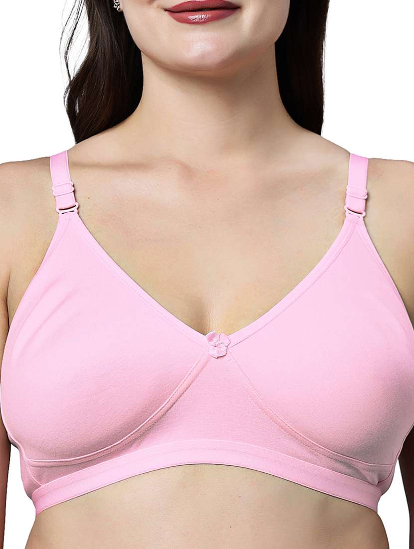 women pack of 2 solid full coverage t-shirt bra - 21991033 -  Standard Image - 3