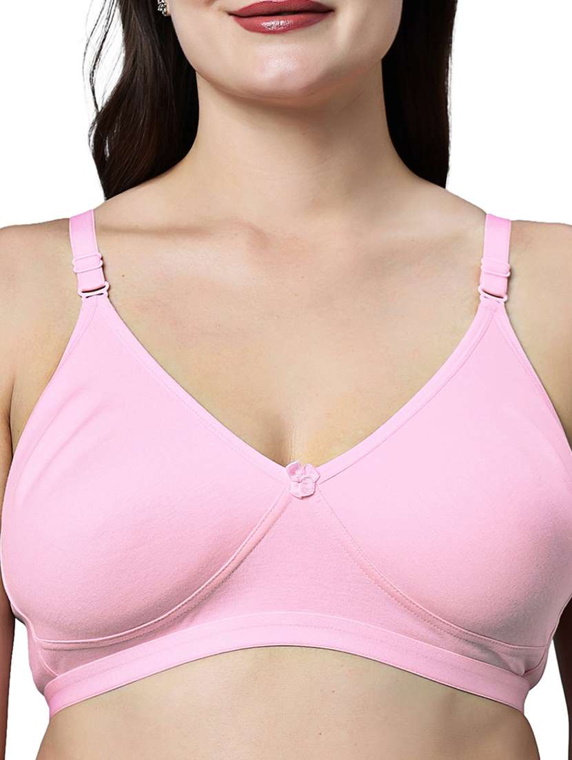 women pack of 2 solid non wired t-shirt bra - 21991045 -  Standard Image - 3