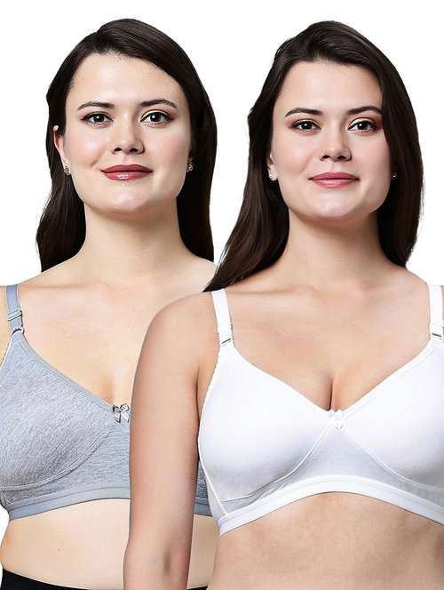 women pack of 2 solid non wired t-shirt bra - 21991048 - Standard Image - 0