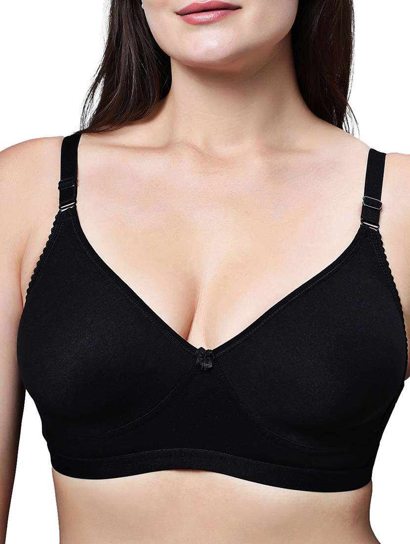 women pack of 2 solid non wired t-shirt bra - 21991066 -  Standard Image - 3