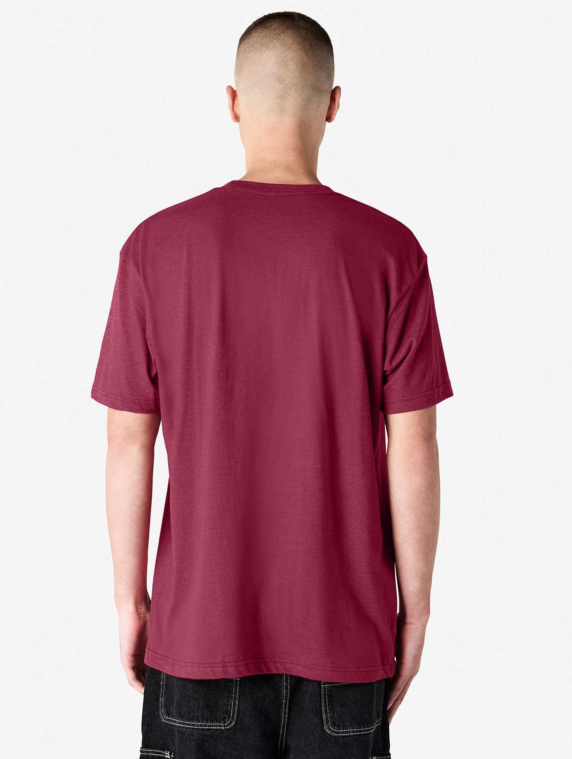 burgundy cotton tshirt - 21991173 -  Standard Image - 3