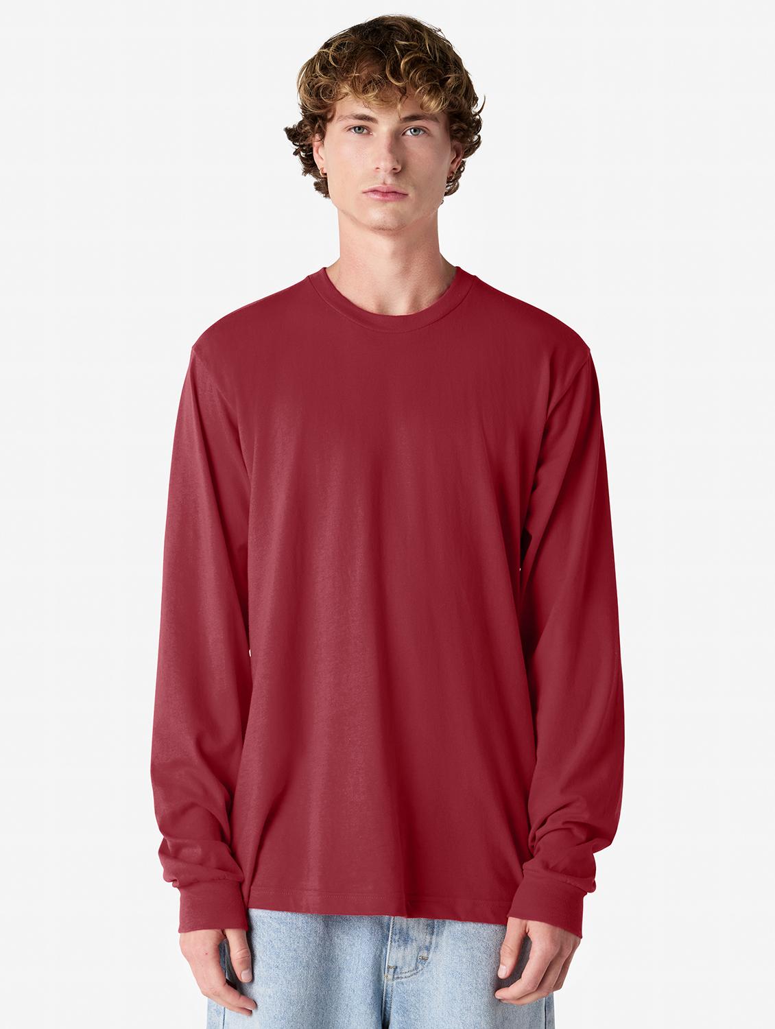 unisex solid long sleeve relaxed fit t-shirt - 21991180 - Zoom Image - 0