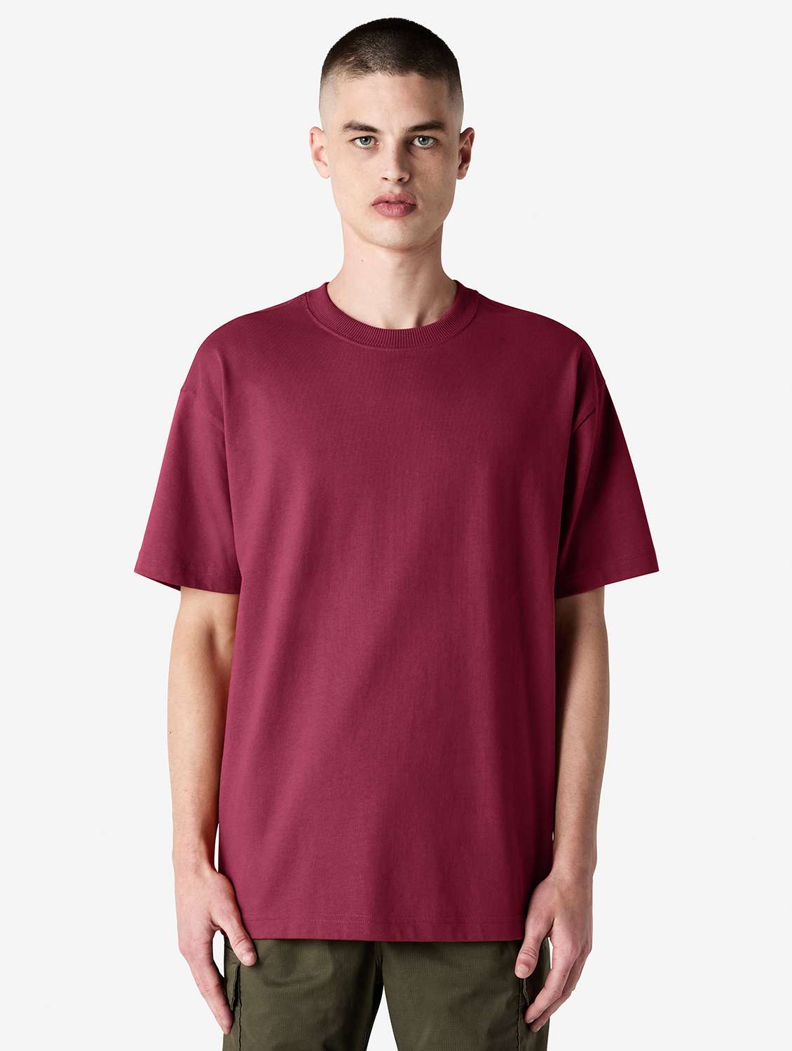 unisex solid short sleeve relaxed fit t-shirt