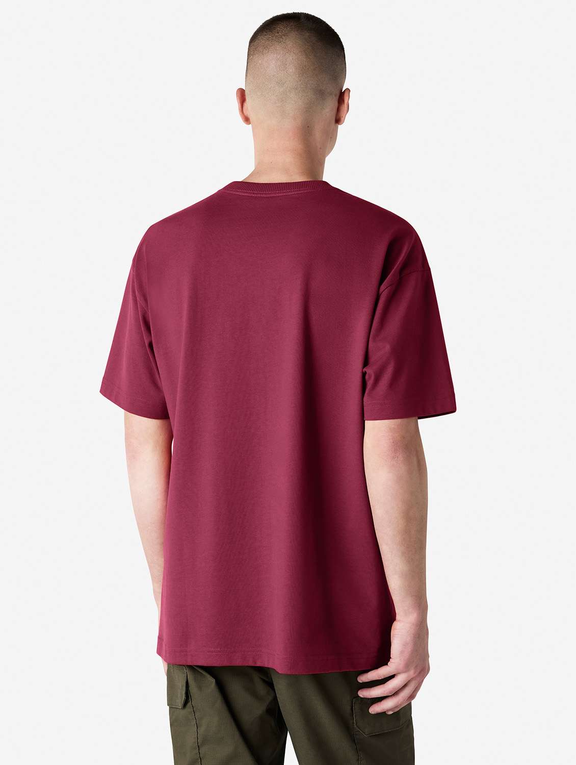 unisex solid short sleeve relaxed fit t-shirt - 21991182 -  Standard Image - 3