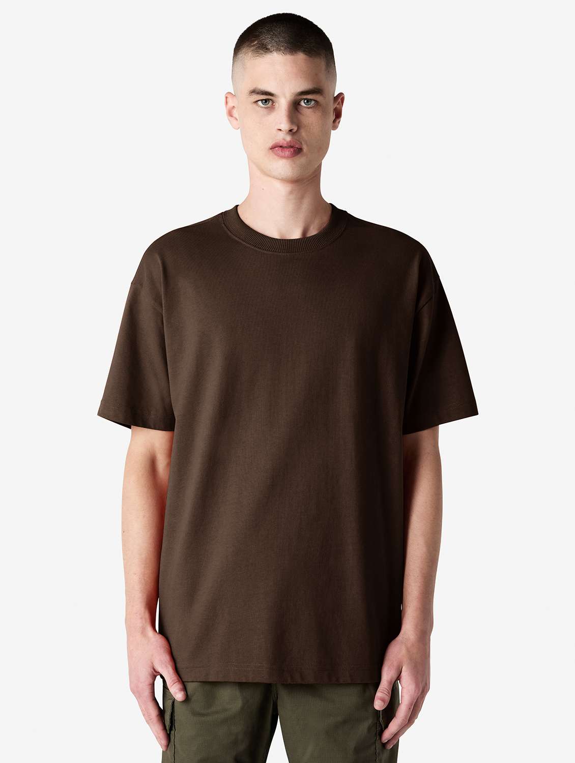 unisex solid short sleeve relaxed fit t-shirt - 21991183 -  Zoom Image - 0