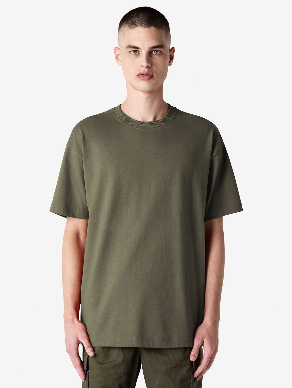 unisex solid short sleeve relaxed fit t-shirt - 21991184 - Zoom Image - 0