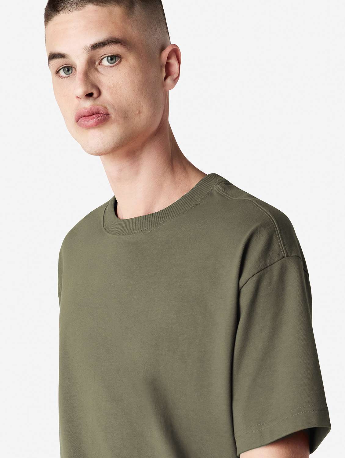 unisex solid short sleeve relaxed fit t-shirt - 21991184 - Standard Image - 3