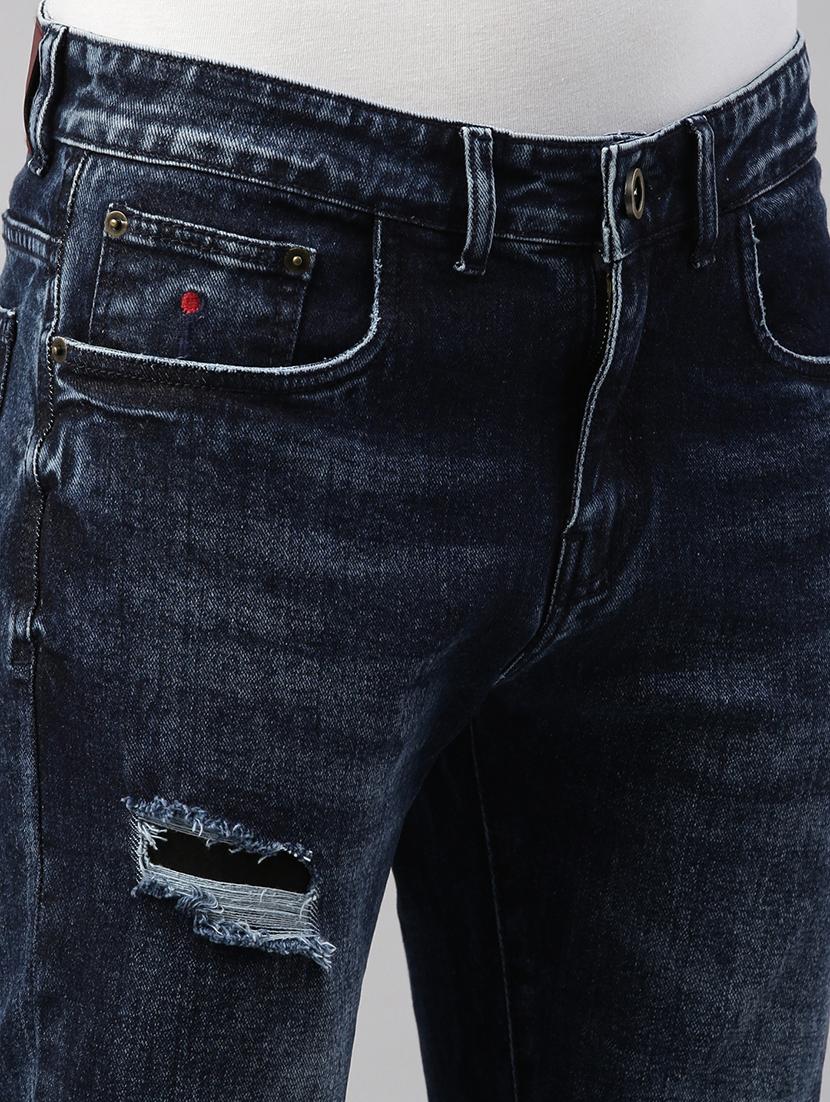 men distress mid rise slim fit jeans - 21991190 - Standard Image - 5