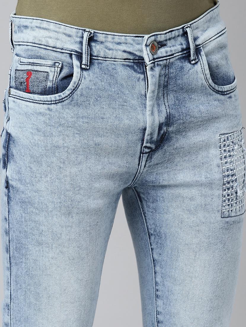 men washed mid rise full length jeans - 21991192 - Standard Image - 5