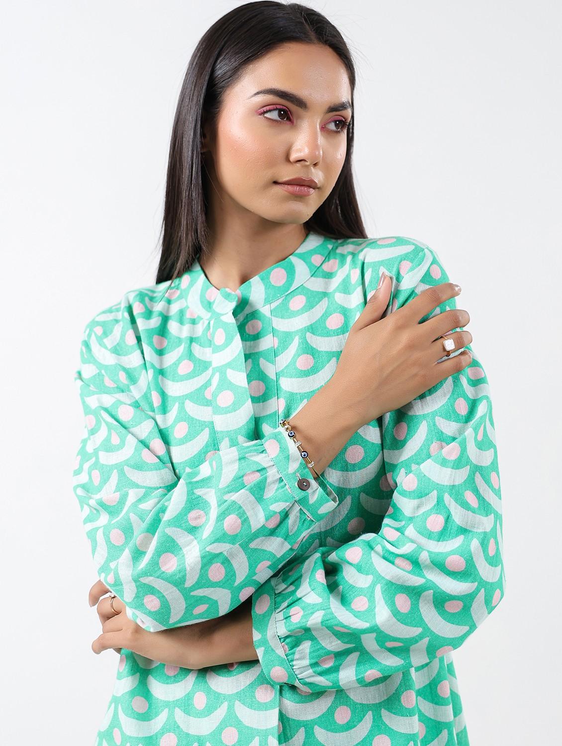 women printed long sleeve ethnic co-ord set - 21991265 - Standard Image - 5