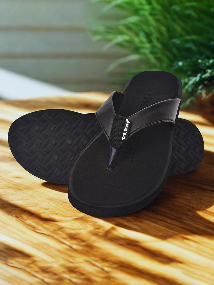 women solid toe separator flip flop