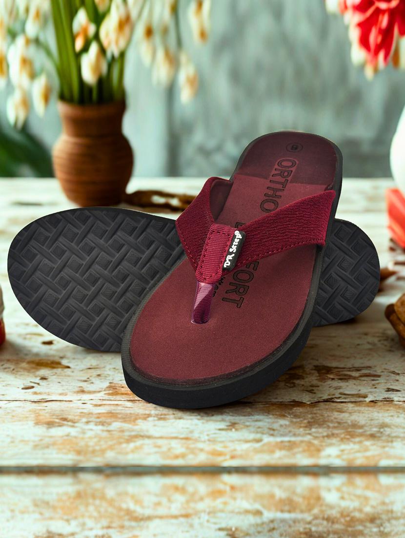 women solid toe separator flip flop