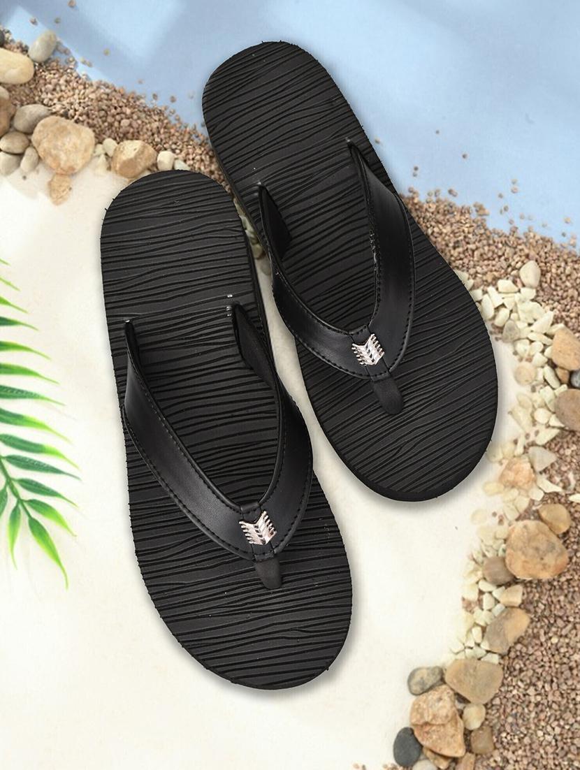 women solid toe separator flip flop