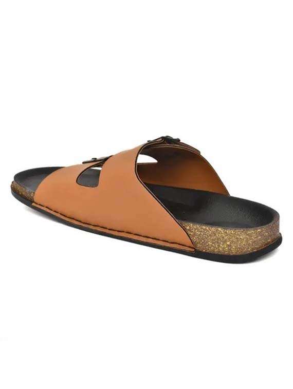 men tan slip on sandal - 21991898 -  Standard Image - 3