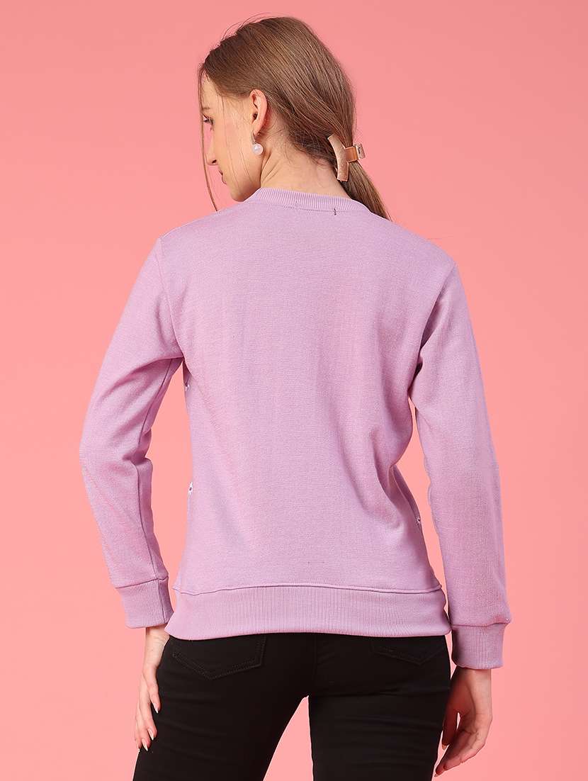 women floral long sleeve waist length pullover - 21991986 -  Standard Image - 3