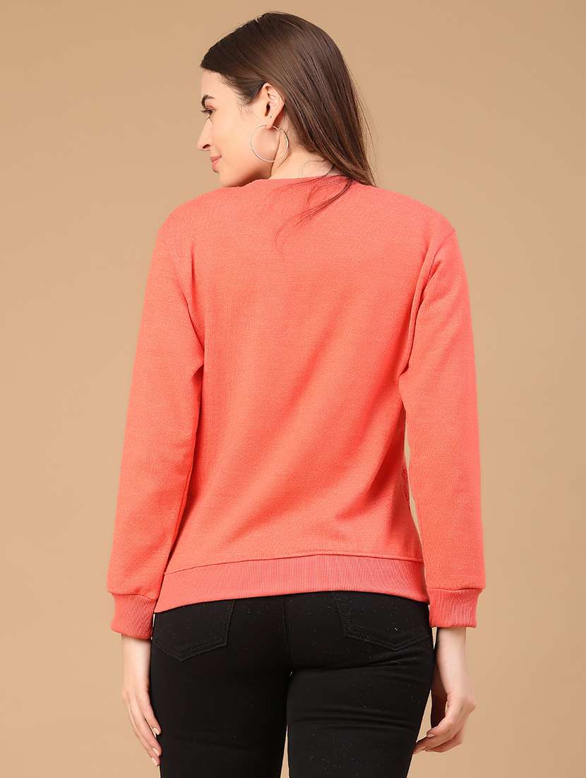 women floral long sleeve waist length pullover - 21991987 -  Standard Image - 3