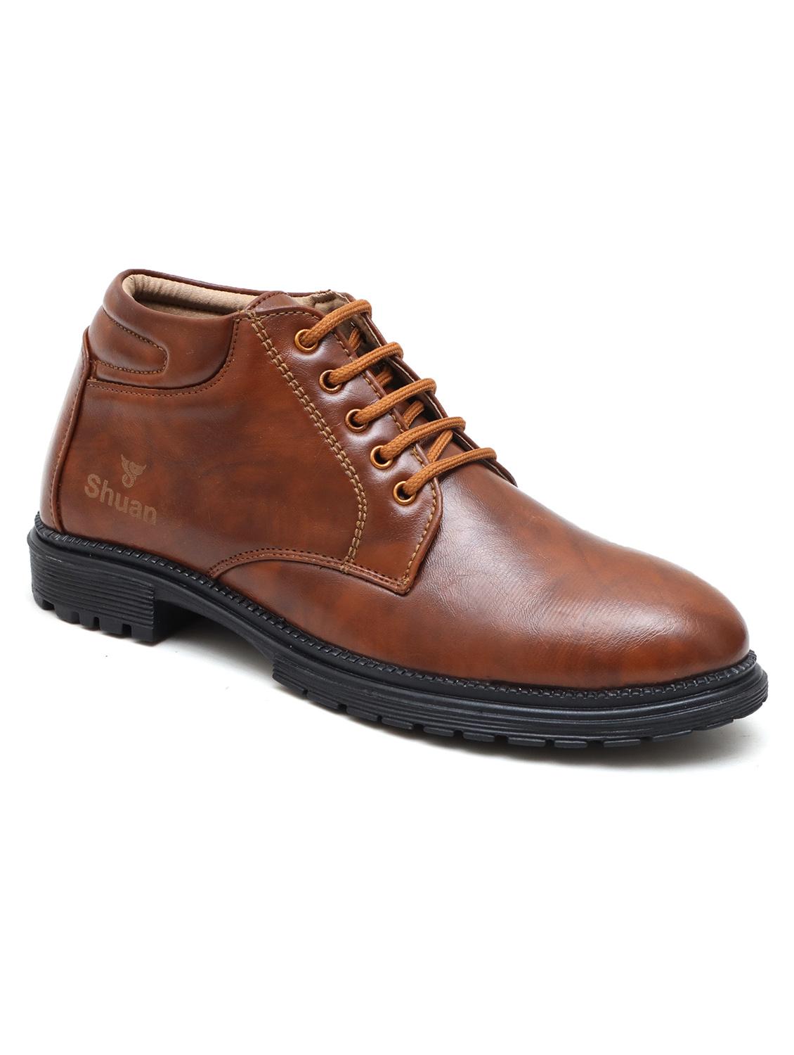 men tan lace up ankle boot - 21992418 - Standard Image - 3