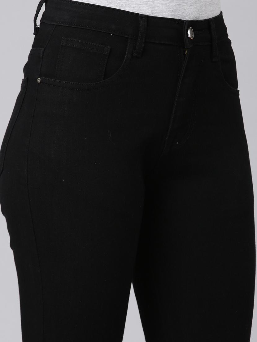 women solid high rise bootcut jean - 21992425 - Standard Image - 5