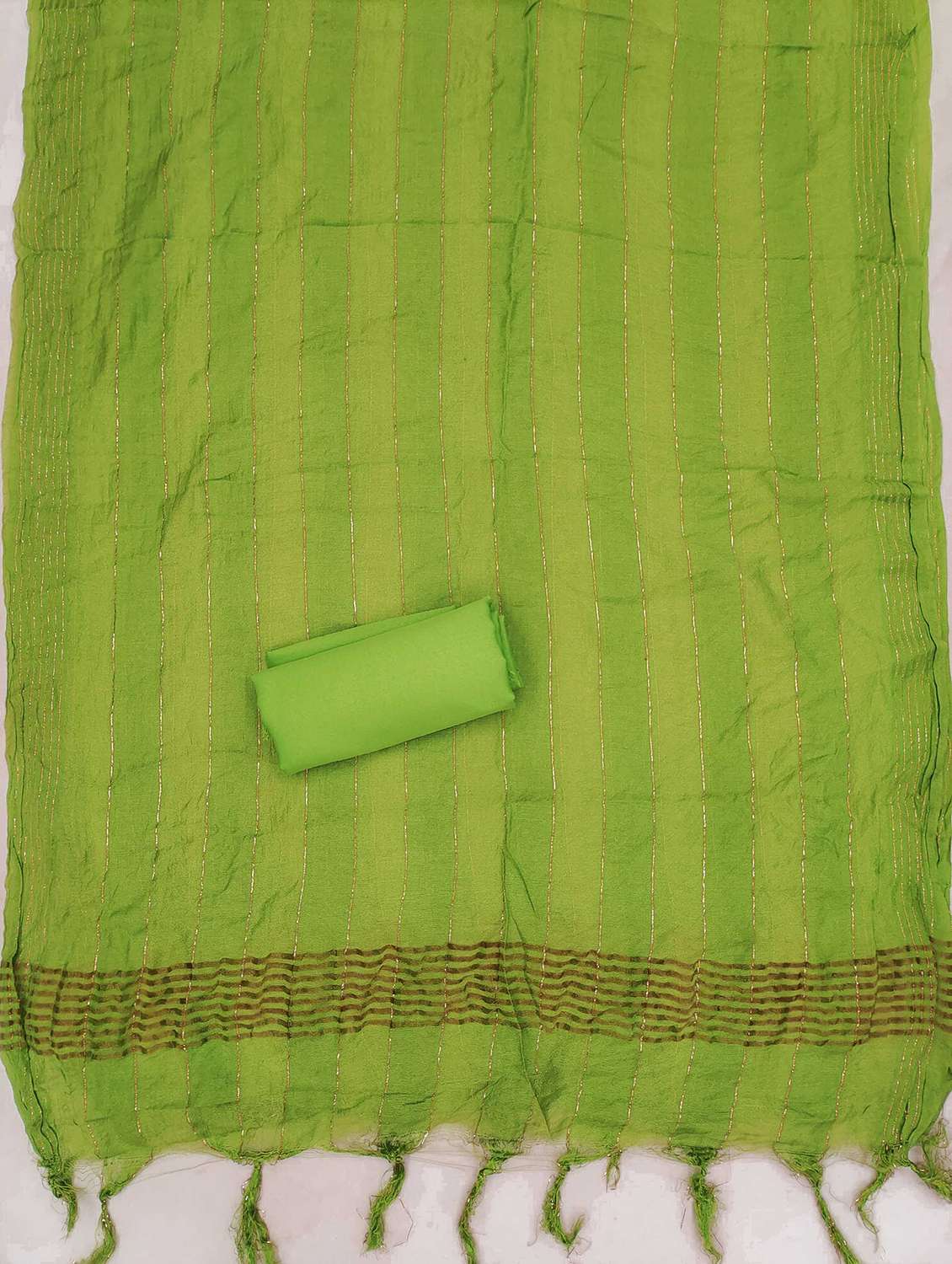 women self design zari work unstitched suit set - 21992436 -  Standard Image - 3