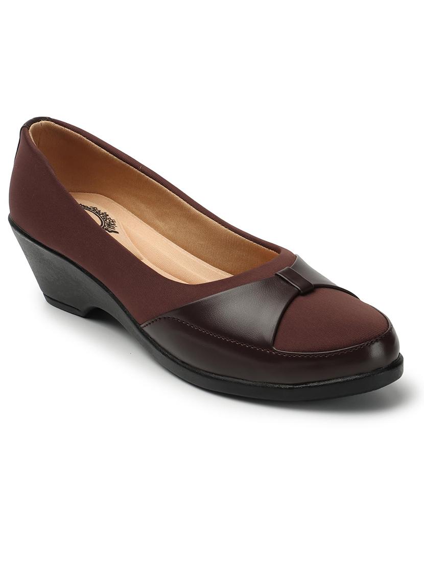 women brown slip on ballerina - 21992562 - Standard Image - 3