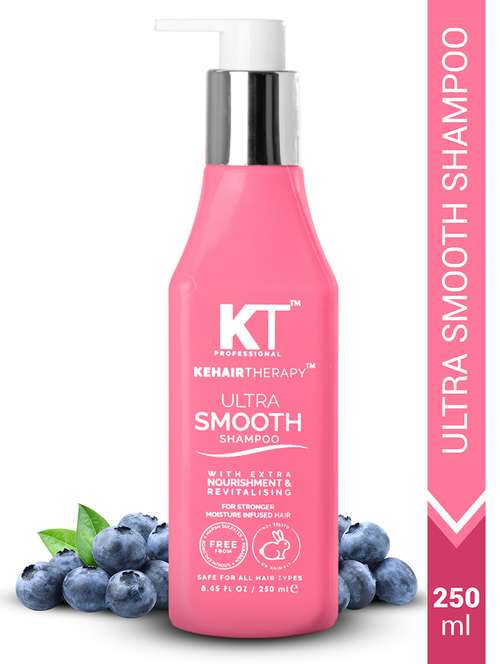 kt professional kehairtherapy sulphate-free ultra smooth shampoo for chemically treated hair - 250 ml