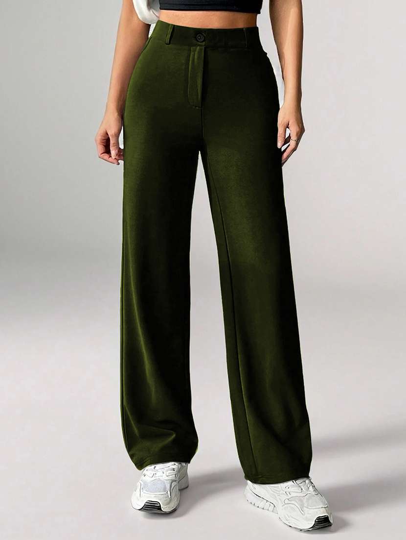 olive lycra trousers - 21993104 - Zoom Image - 0