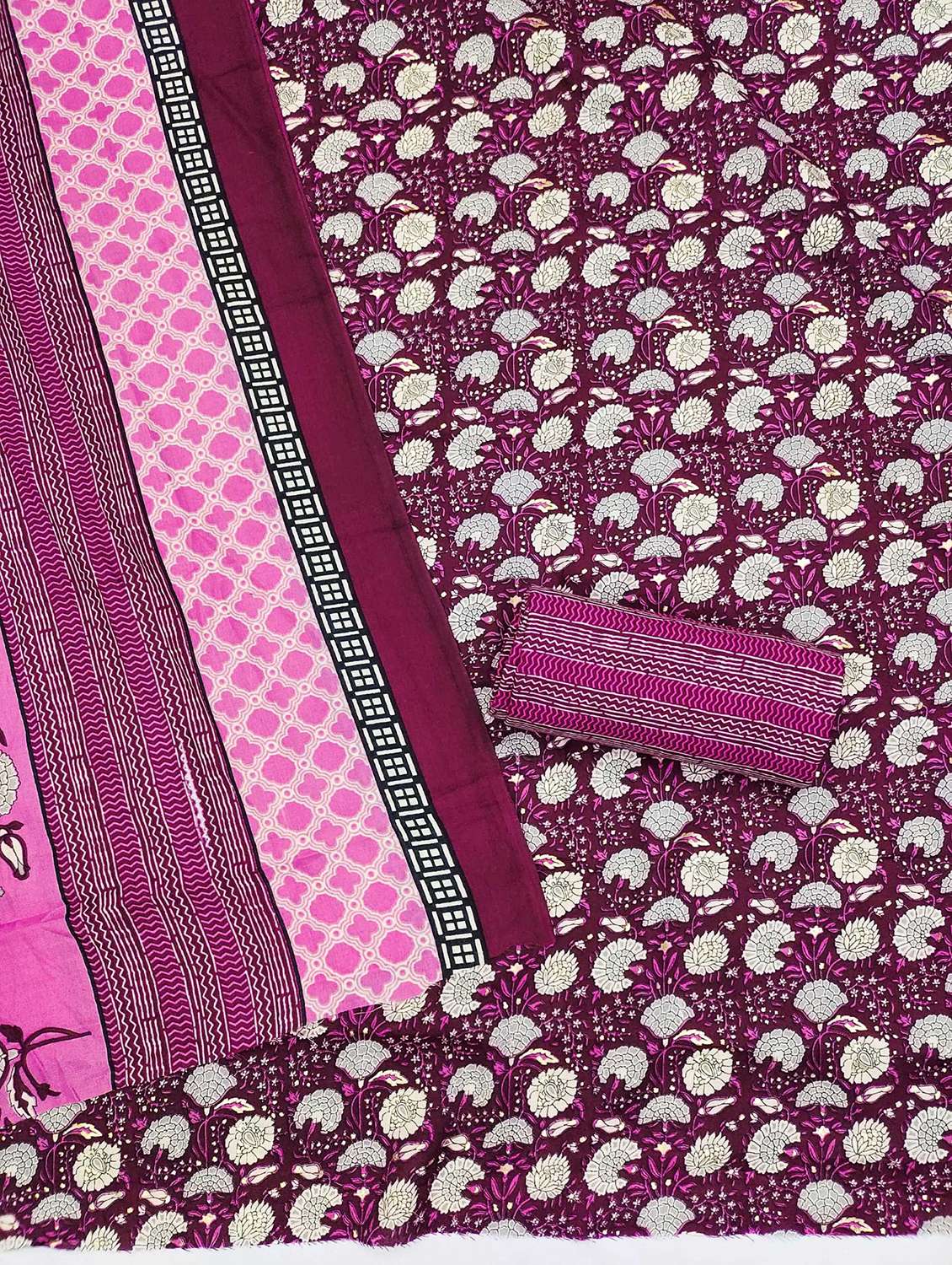 women floral printed unstitched suit set - 21993116 -  Standard Image - 3