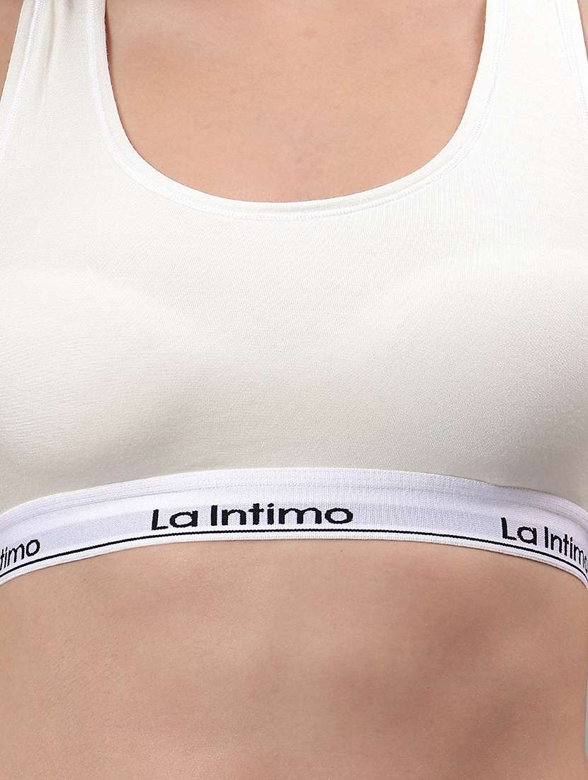 women solid lightly padded sports bra - 21993127 -  Standard Image - 5