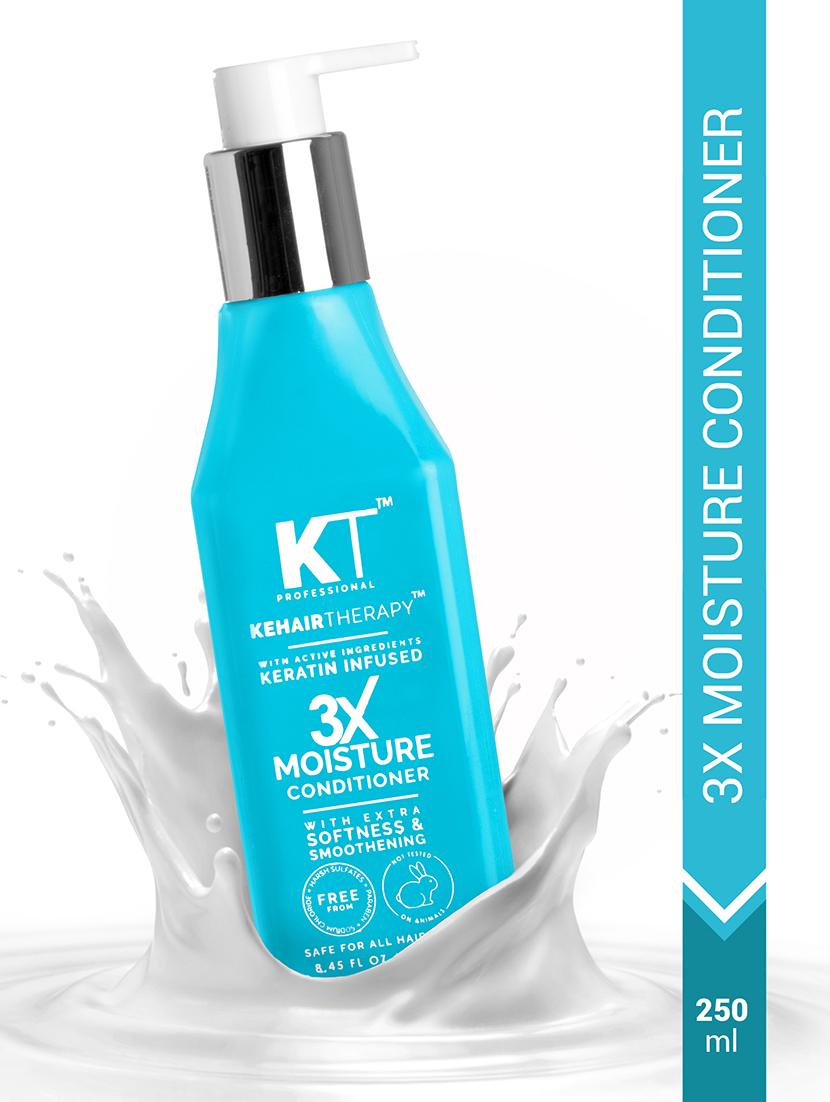 kt professional kehairtherapy with active ingredients keratin infused 3x moisture sulfate free keratin conditioner - 250 ml