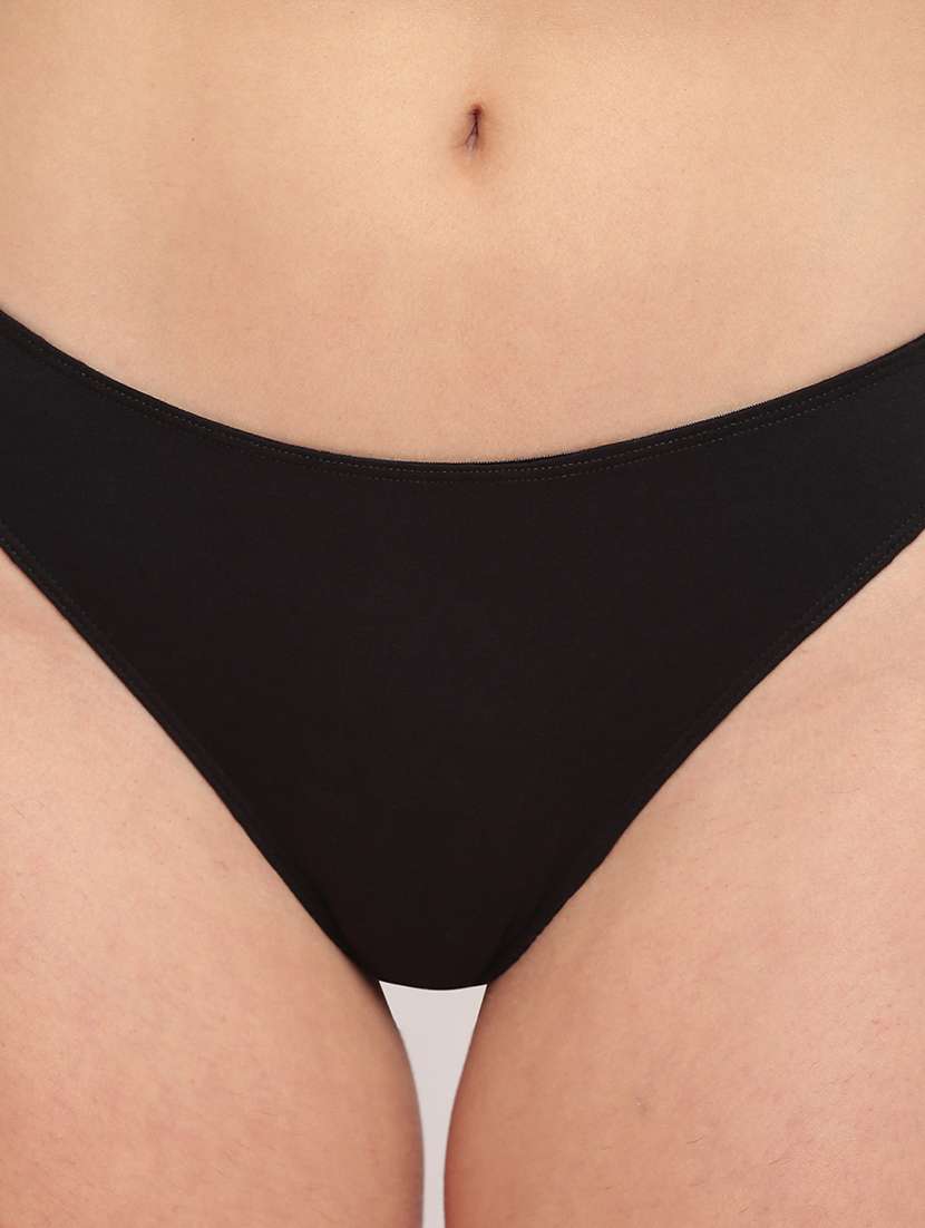 women pack of 3 solid low rise thongs panty - 21993211 -  Standard Image - 5