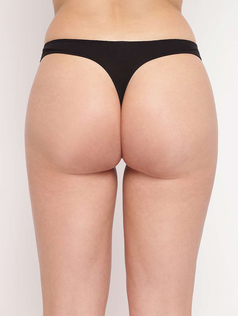 women pack of 3 solid low rise thongs panty - 21993212 -  Standard Image - 3