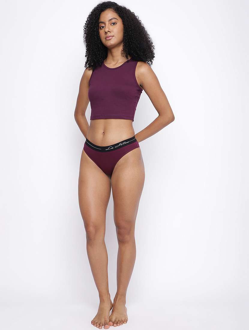 women pack of 5 solid low rise bikini panty - 21993223 -  Standard Image - 3