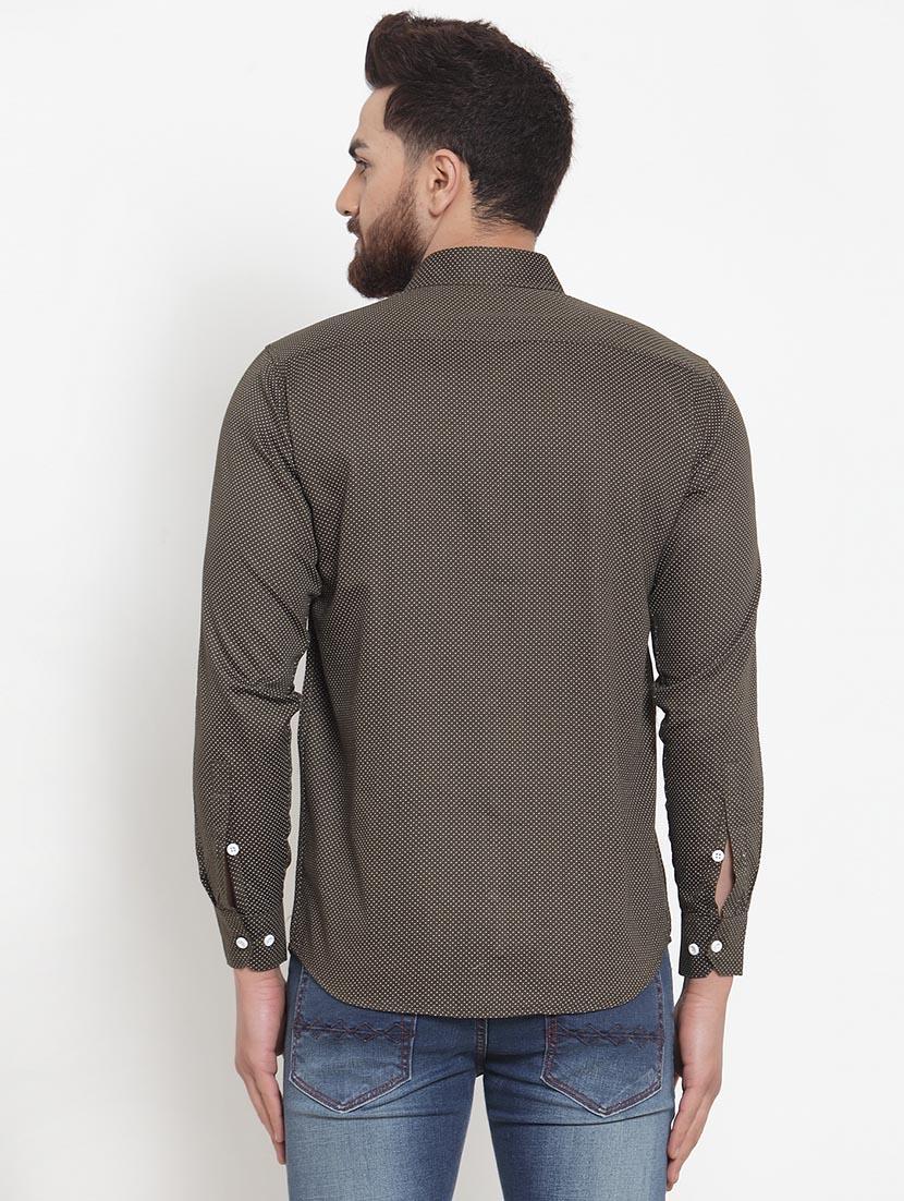 men solid long sleeve slim fit casual shirt - 21993315 - Standard Image - 3