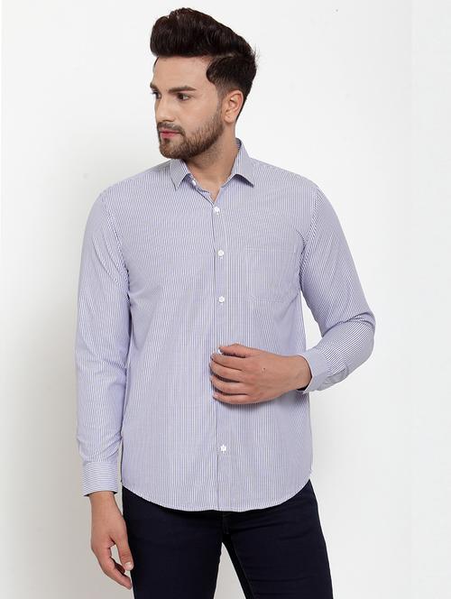 men striped long sleeve regular fit casual shirt - 21993326 -  Standard Image - 0
